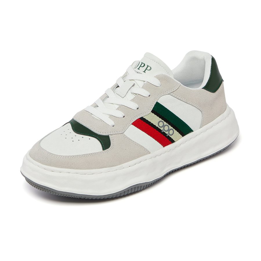 Lace-Up Suede Casual White - Image 2