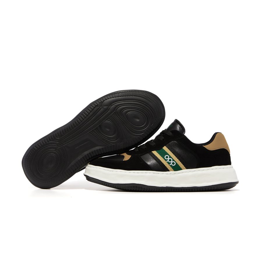 Lace-Up Suede Casual Black - Image 6