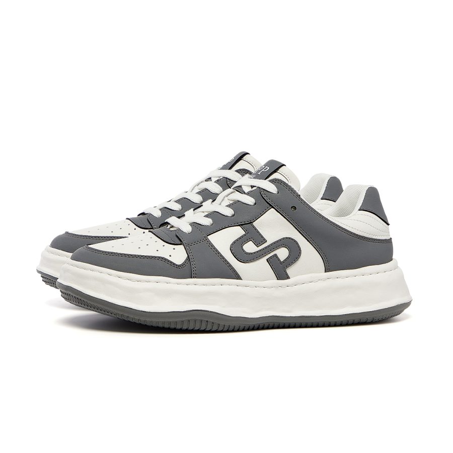 Lace-Up Suede Casual Grey - Image 3