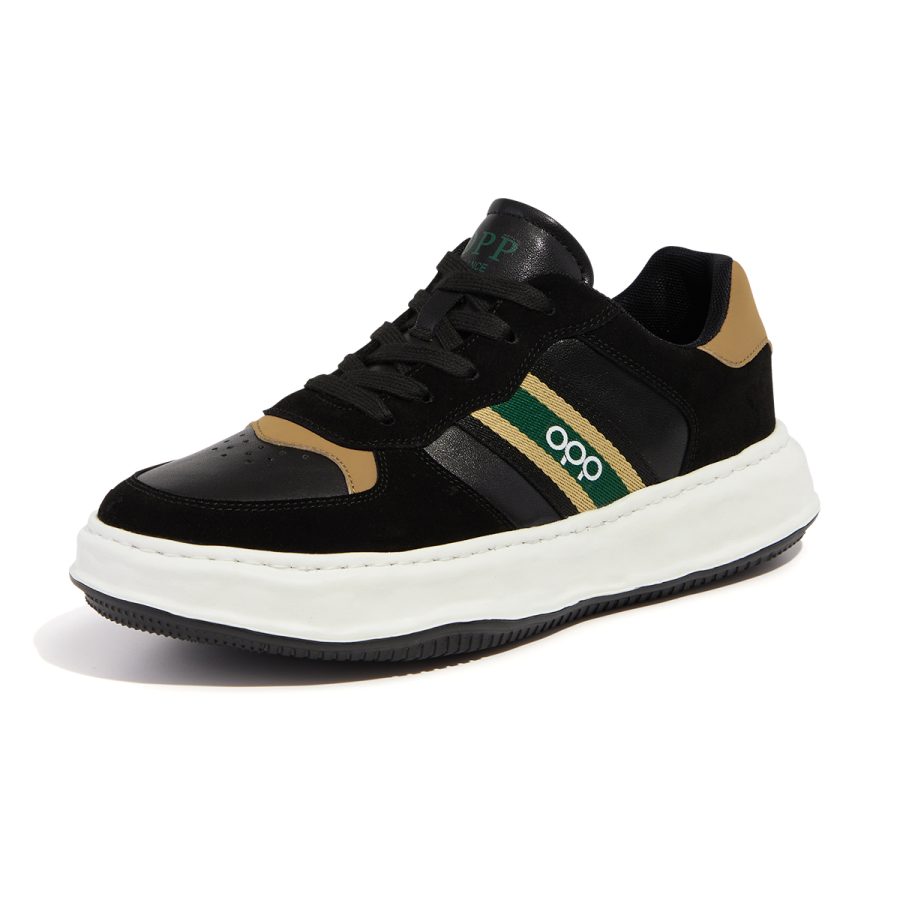Lace-Up Suede Casual Black - Image 2