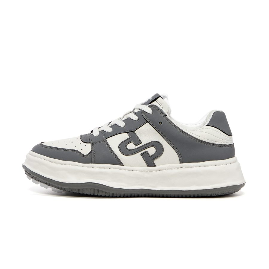 Lace-Up Suede Casual Grey