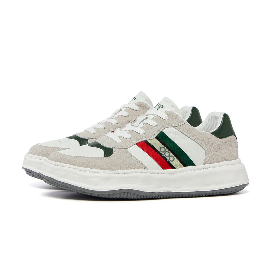 Lace-Up Suede Casual White - Image 3