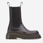 Leather Tire Boot High Black