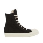 Black canvas high top lace-up zipper versatile men's and women's short boots
