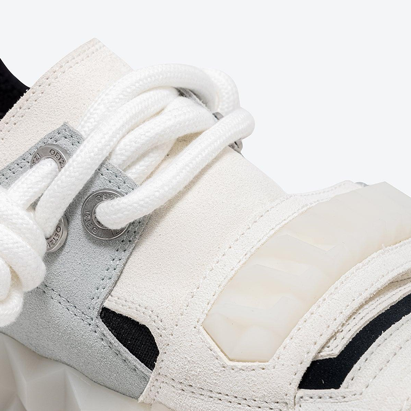 Men's new low-top thick-soled casual shoes,White - Image 6