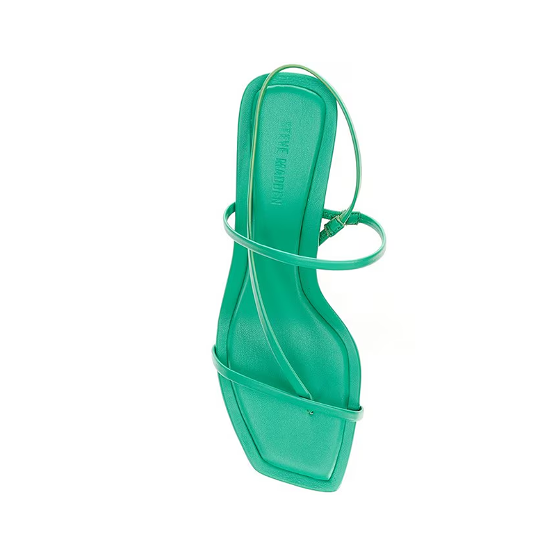 Thong Square Toe Dress Sandals,Green - Image 5