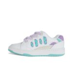 White blue purple contrasting splicing fashionable unisex casual shoes