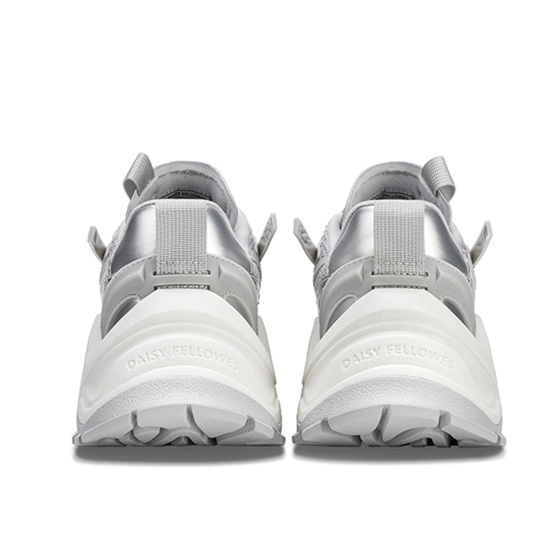 silvery retro trendy and fashionable unisex casual shoes - Image 4