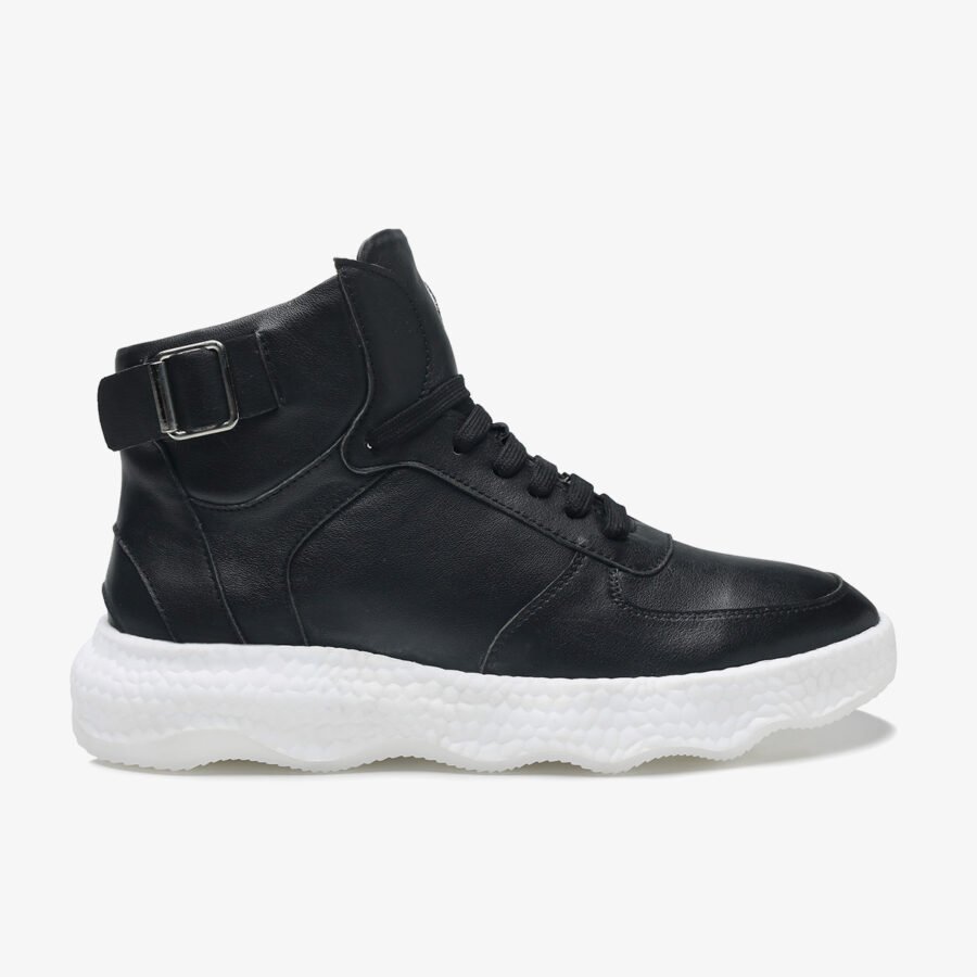 Men High-Top Shoes Black