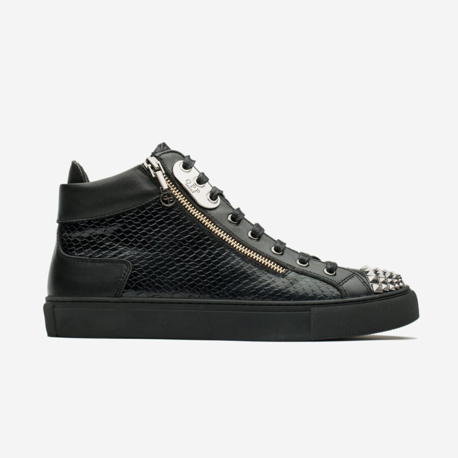 Men High-Top Shoes Black