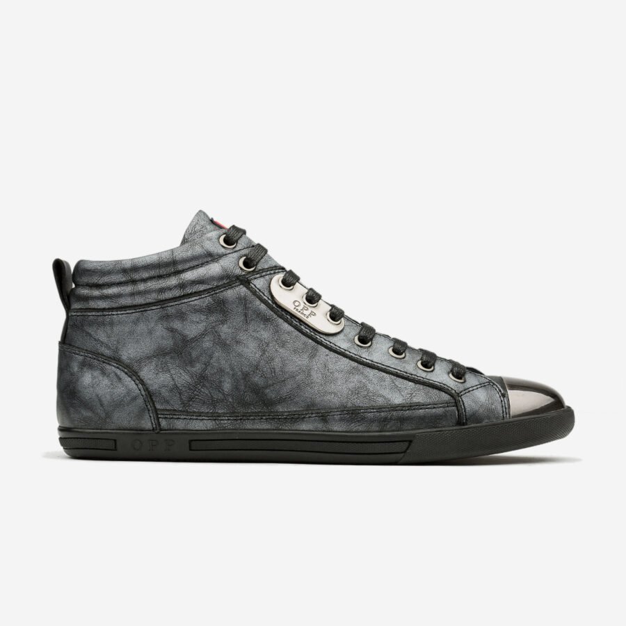 Men High-Top Shoes Black
