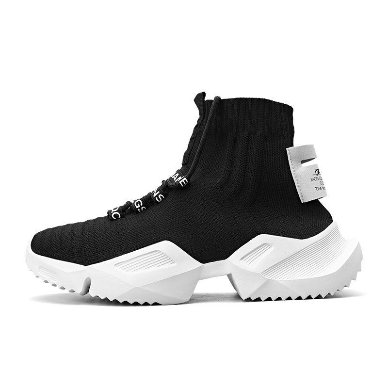 Men High Top Sock Sneakers - Image 5
