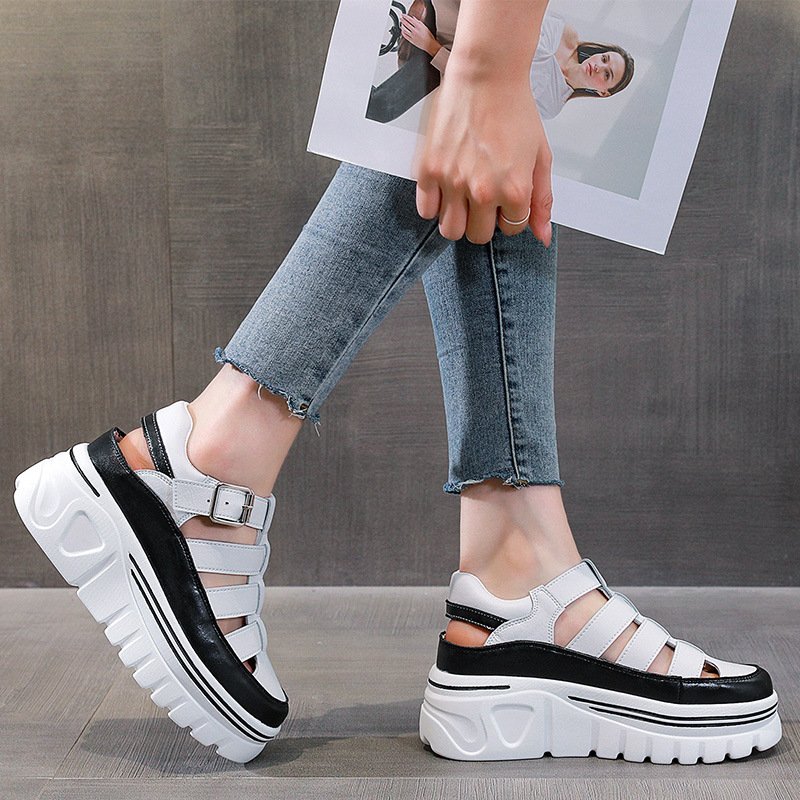 Women Platform Height-enhancing Sandals - Image 4