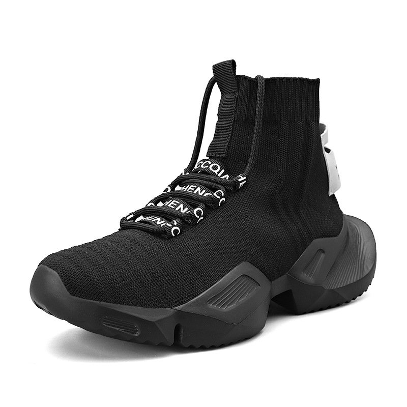Men High Top Sock Sneakers - Image 4