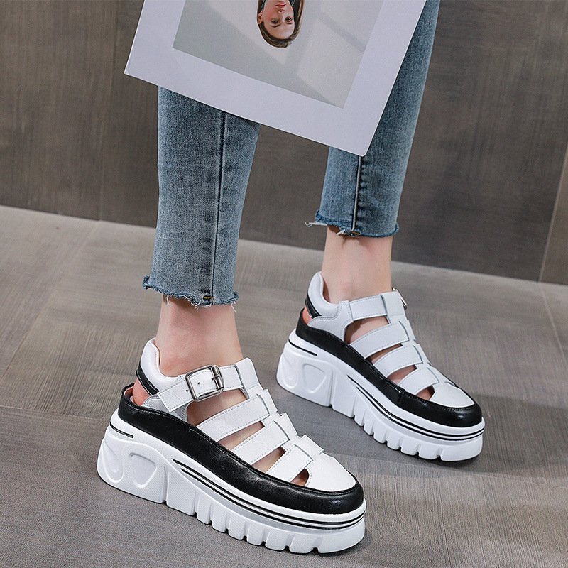 Women Platform Height-enhancing Sandals - Image 3
