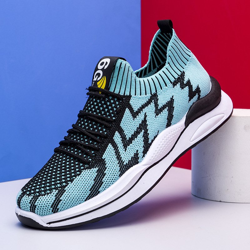 Men Breathable Flyknit Sneakers - Image 5