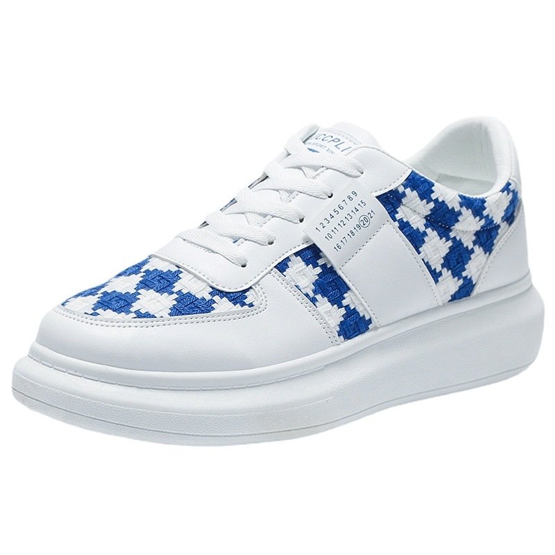 Men Platform Plaid Casual Shoes - Image 7