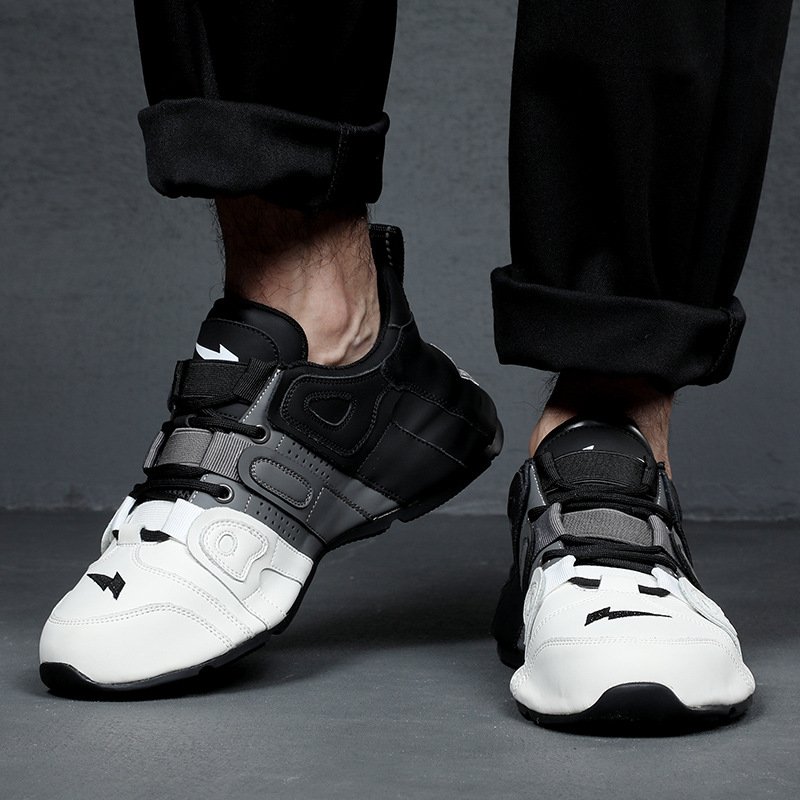 Men Trendy Casual Sneakers White - Image 3