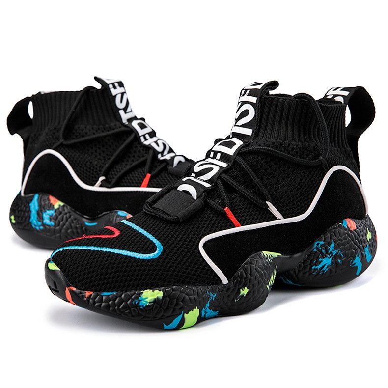Men High Top Sock Sneakers - Image 4
