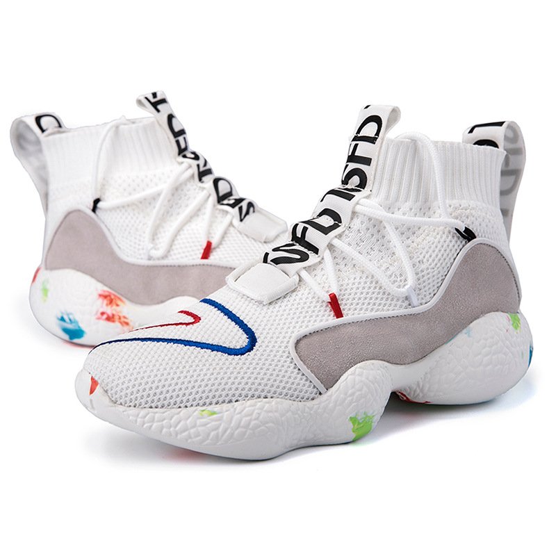 Men High Top Sock Sneakers - Image 3