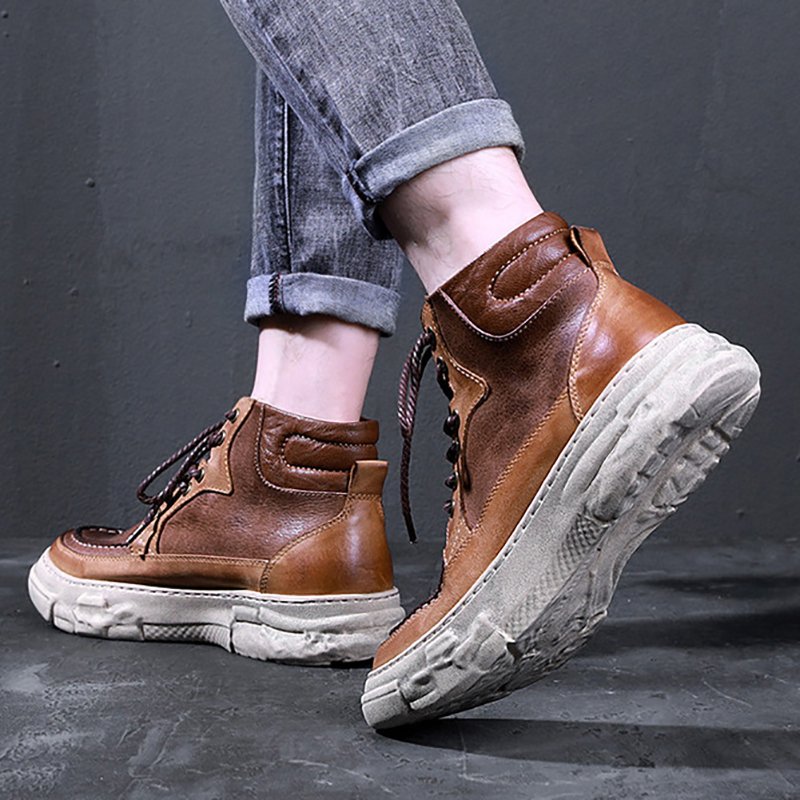 Men Trendy Work Boots - Image 4