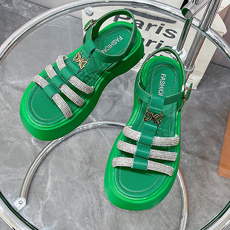 Women Fashion Rhinestone Sandals - Image 3