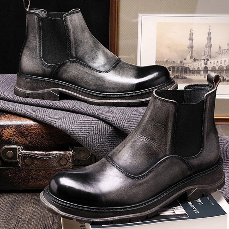 Men Vintage Trend Chelsea Boots - Image 3
