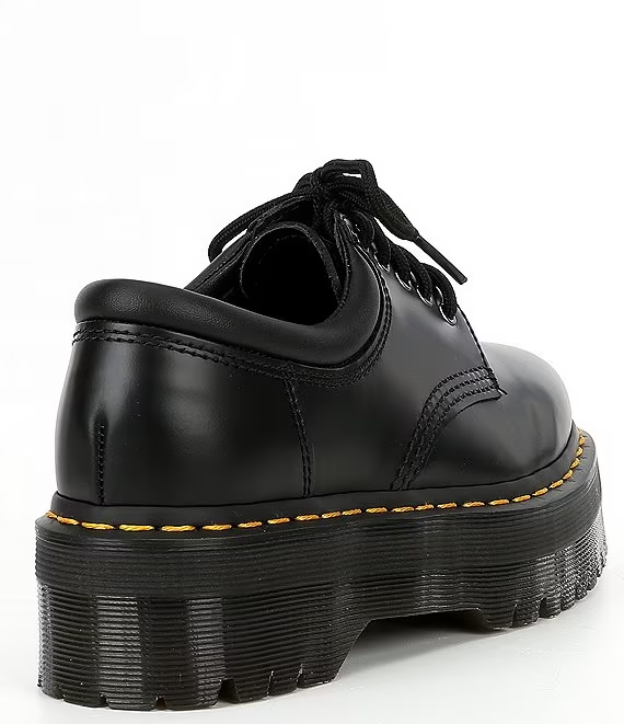 Women's Platform Oxfords Shoes Black - Image 3