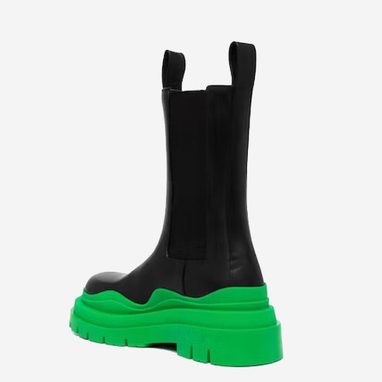 Leather Chelsea boots Green - Image 3