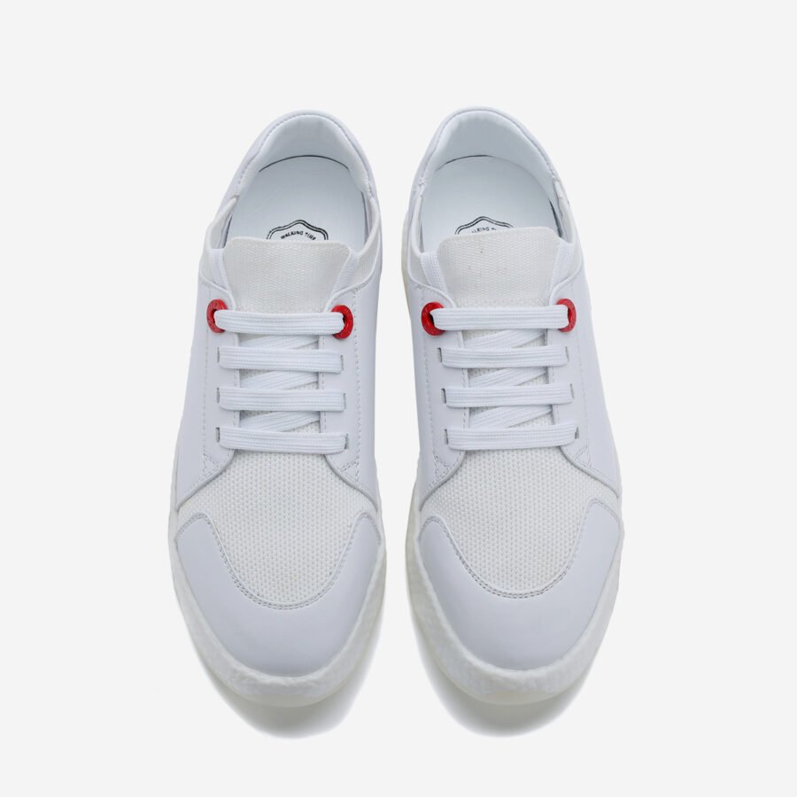 Women Casual Lace-Up Shoes White - Image 2