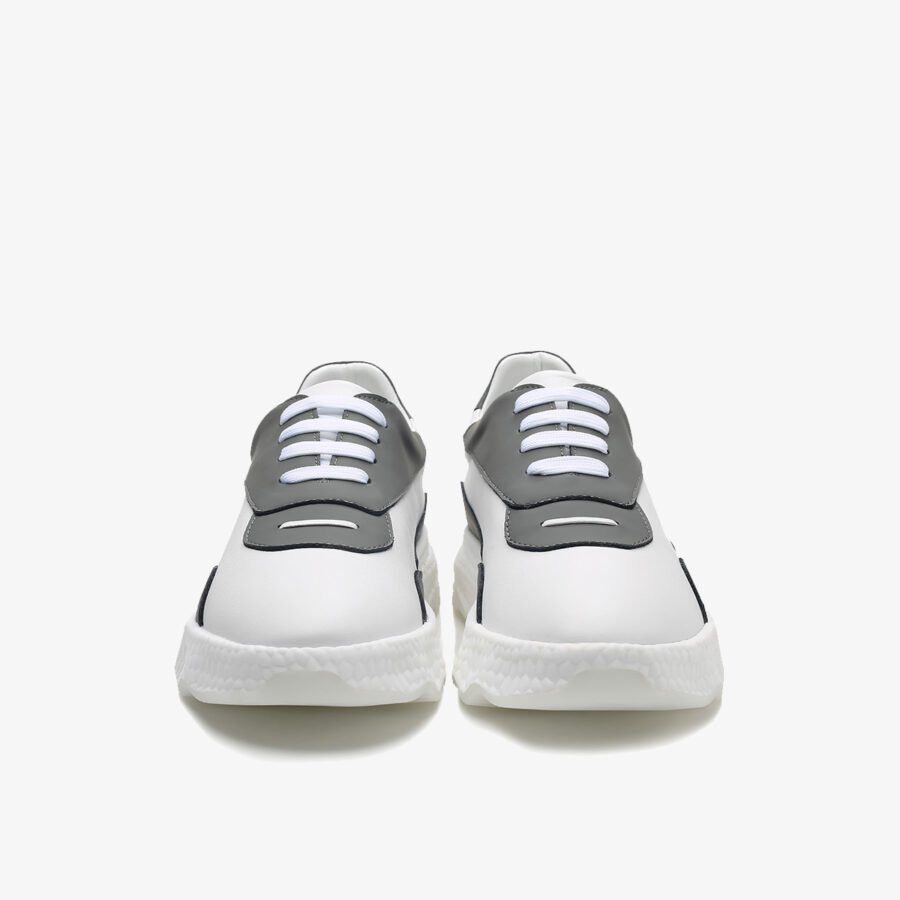 Casual Lace-Up Shoes Grey - Image 2