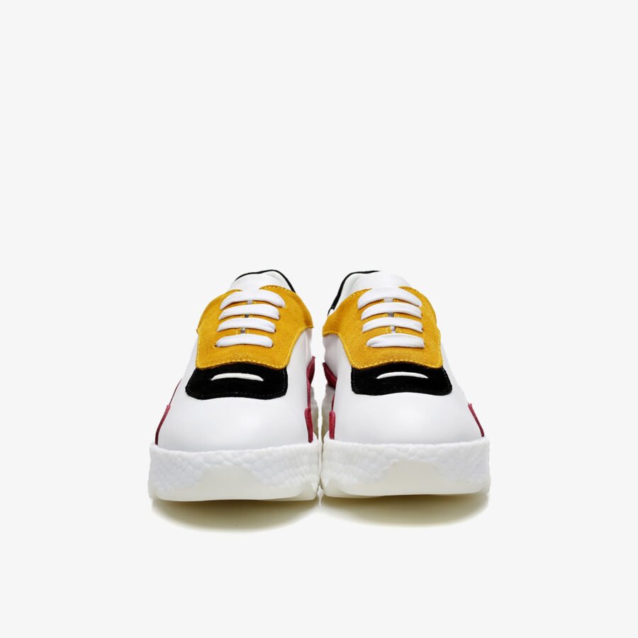 Women Casual Lace-Up Shoes Yellow - Image 2