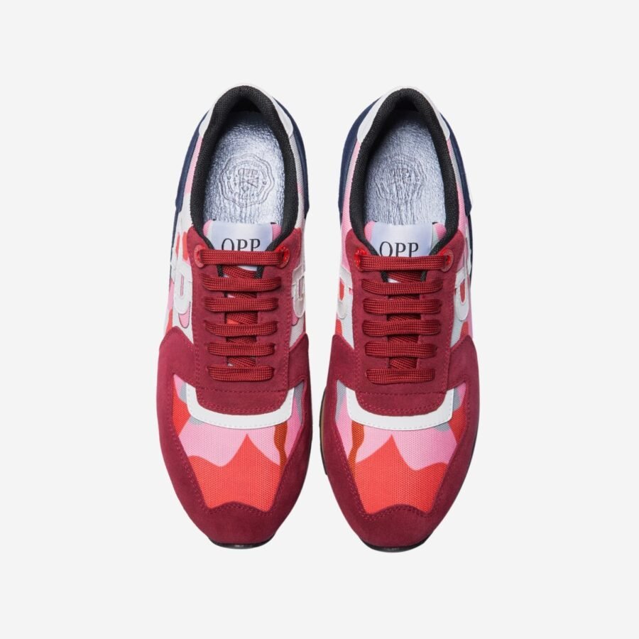 Lace-Up Suede Sneakers Pink - Image 2