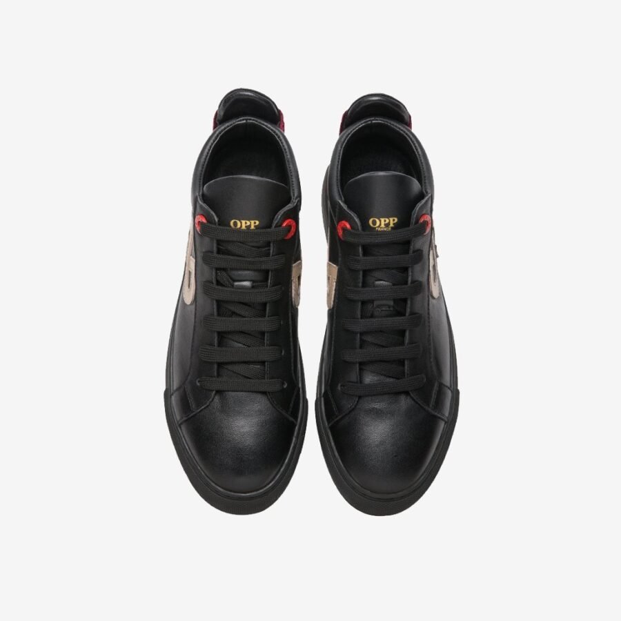 Men High-Top Shoes Black - Image 2