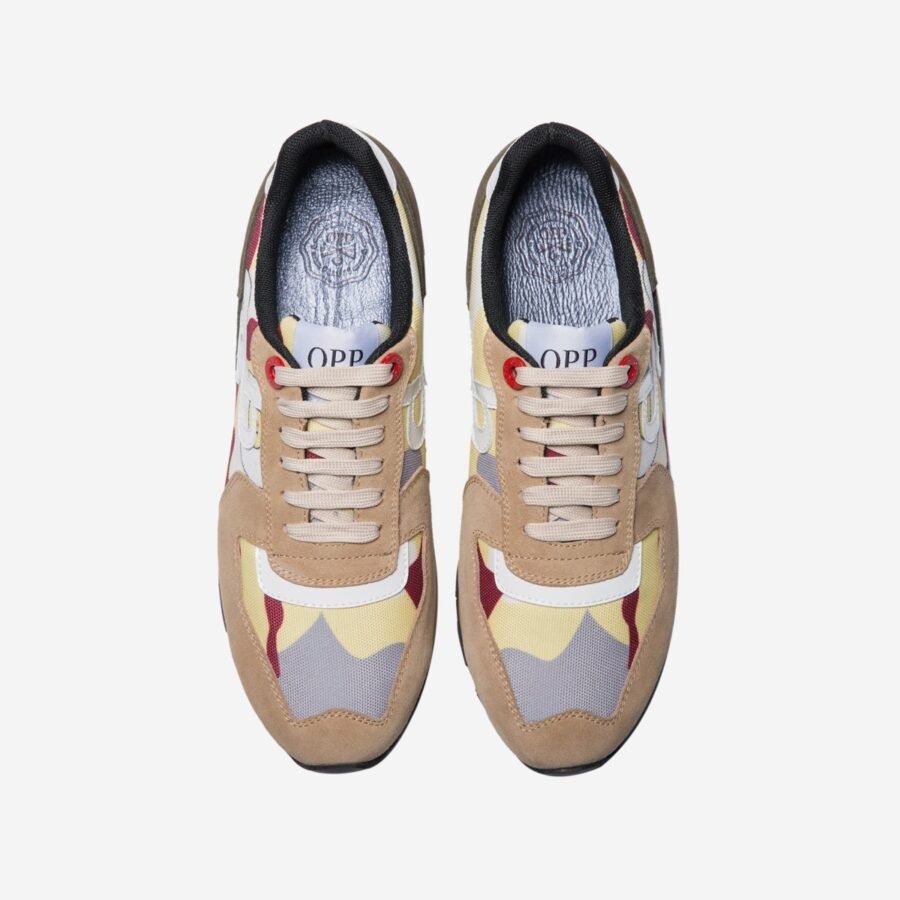 Lace-Up Suede Sneakers Khaki - Image 2