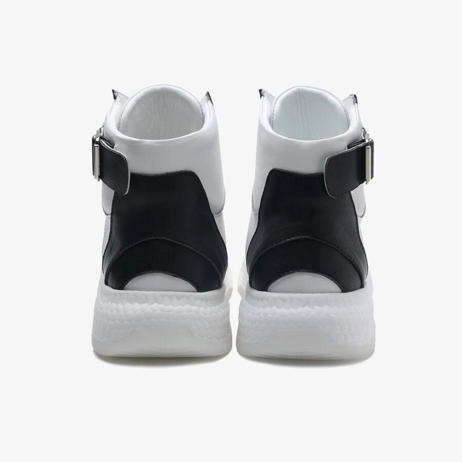 Men High-Top Shoes Black - Image 3