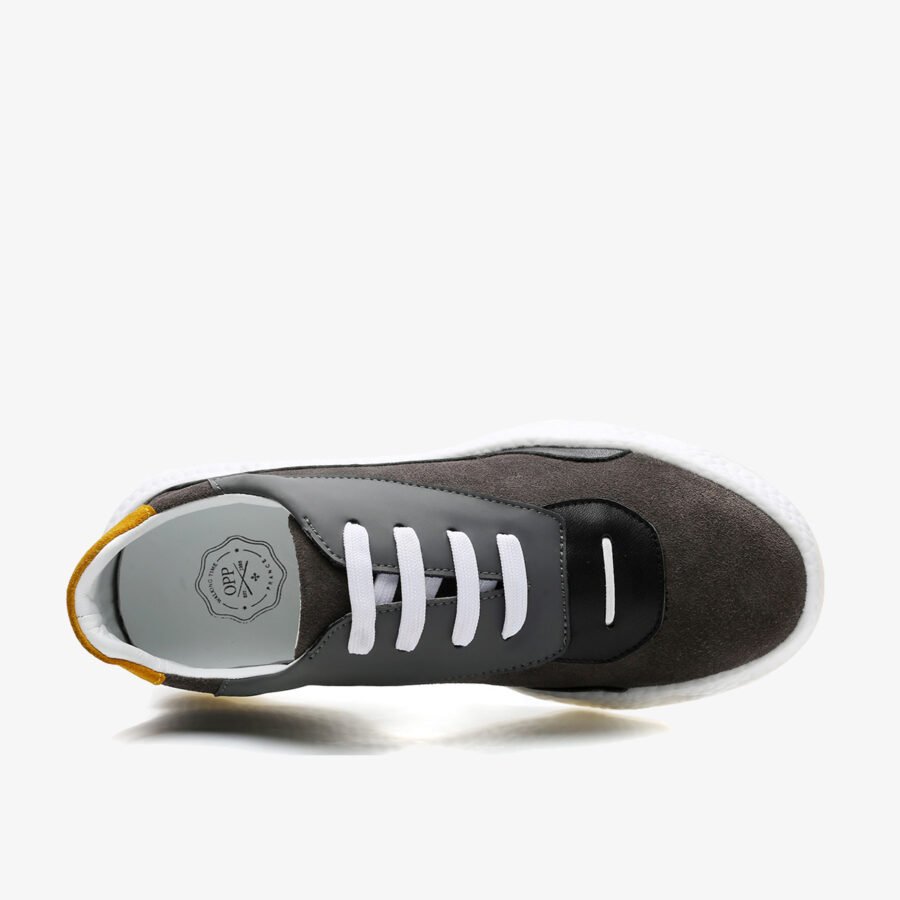 Casual Lace-Up Shoes Grey - Image 4