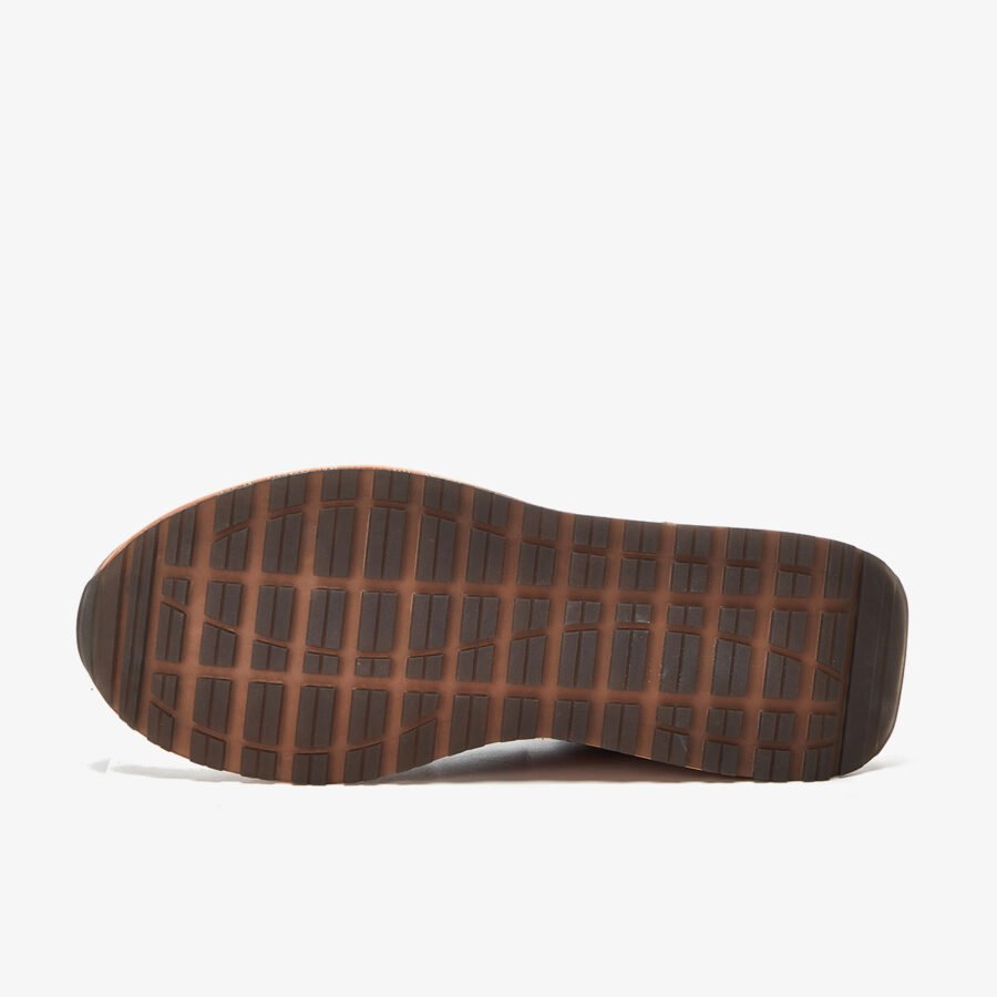 Lace-Up Suede Sneakers Brown - Image 4
