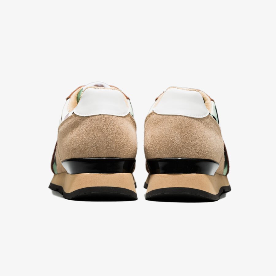 Lace-Up Paint Sneakers Brown - Image 6