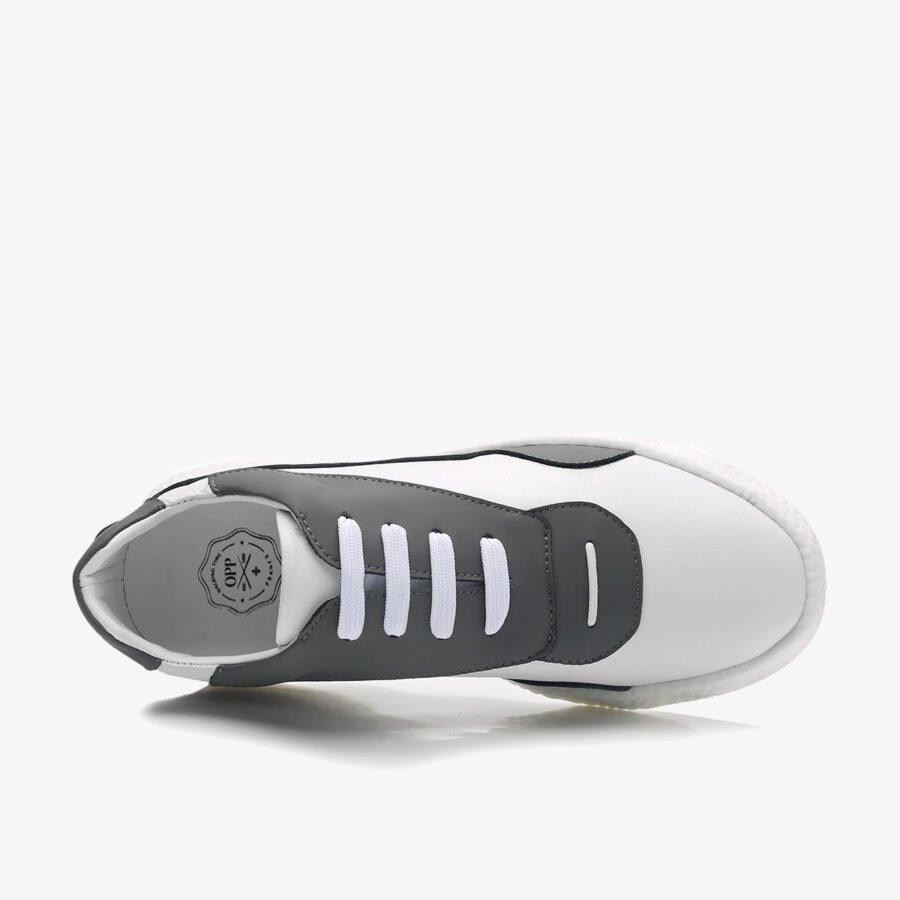 Casual Lace-Up Shoes Grey - Image 4