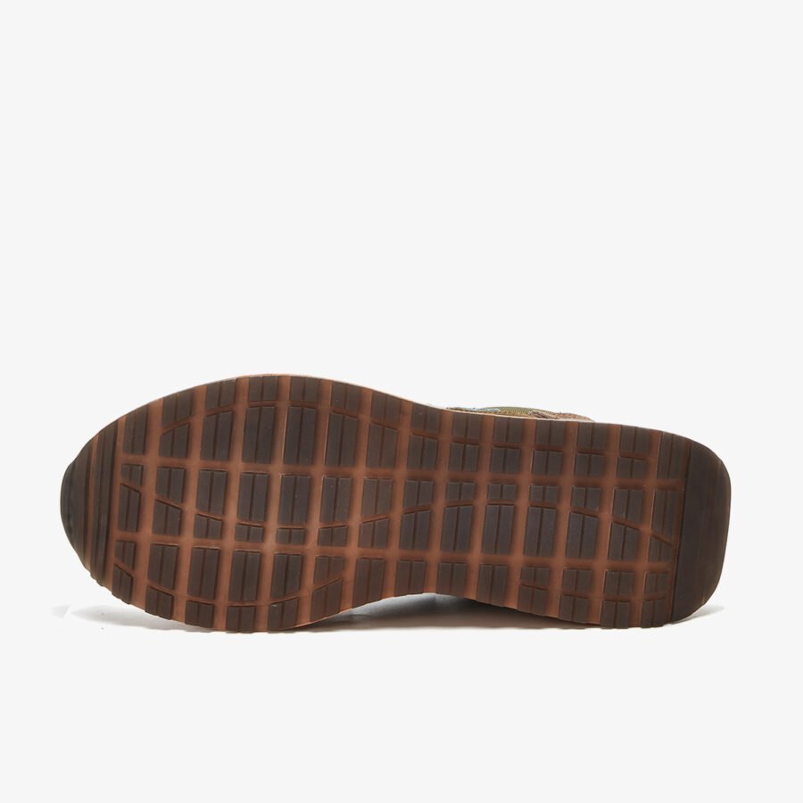Lace-Up Suede Sneakers Green - Image 4