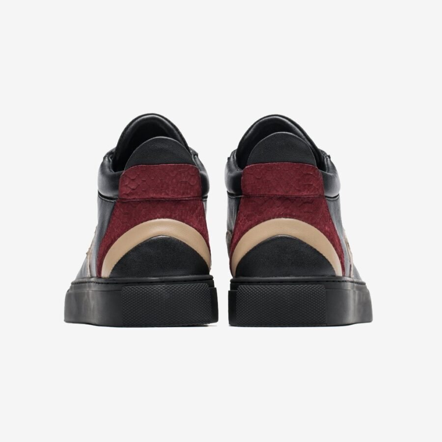 Men High-Top Shoes Black - Image 4
