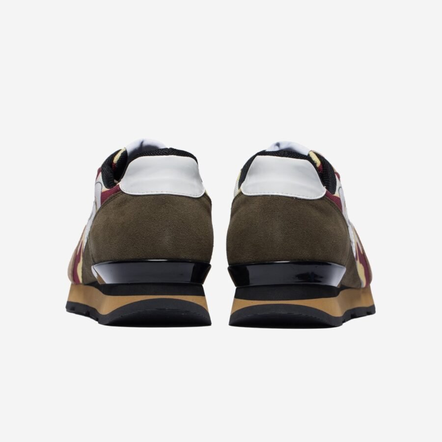 Lace-Up Suede Sneakers Khaki - Image 4