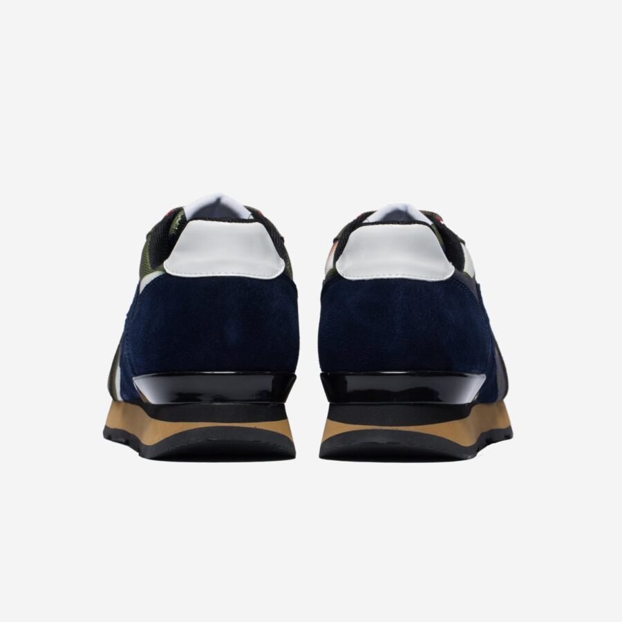 Lace-Up Suede Sneakers Tibetan Green - Image 4