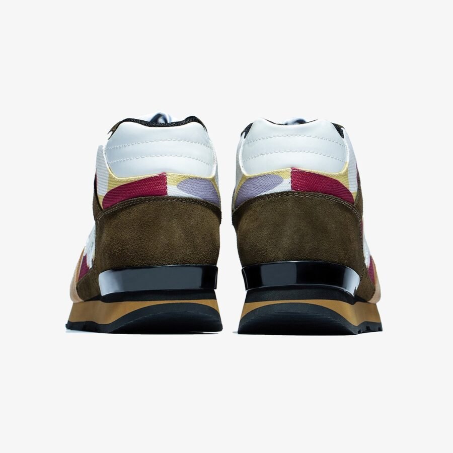 High Top Lace-Up Suede Sneakers Khaki - Image 4