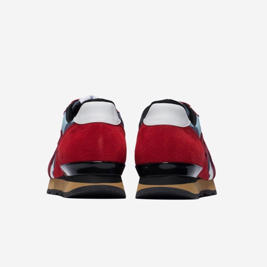 Lace-Up Suede Sneakers Red - Image 4