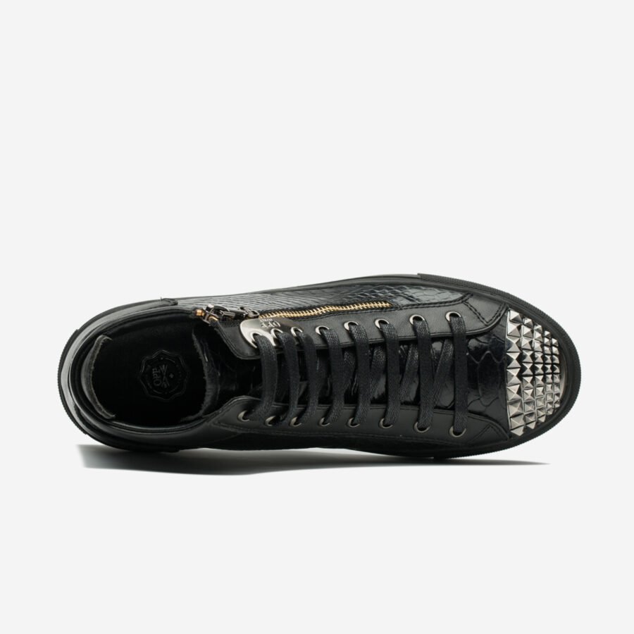 Men High-Top Shoes Black - Image 5