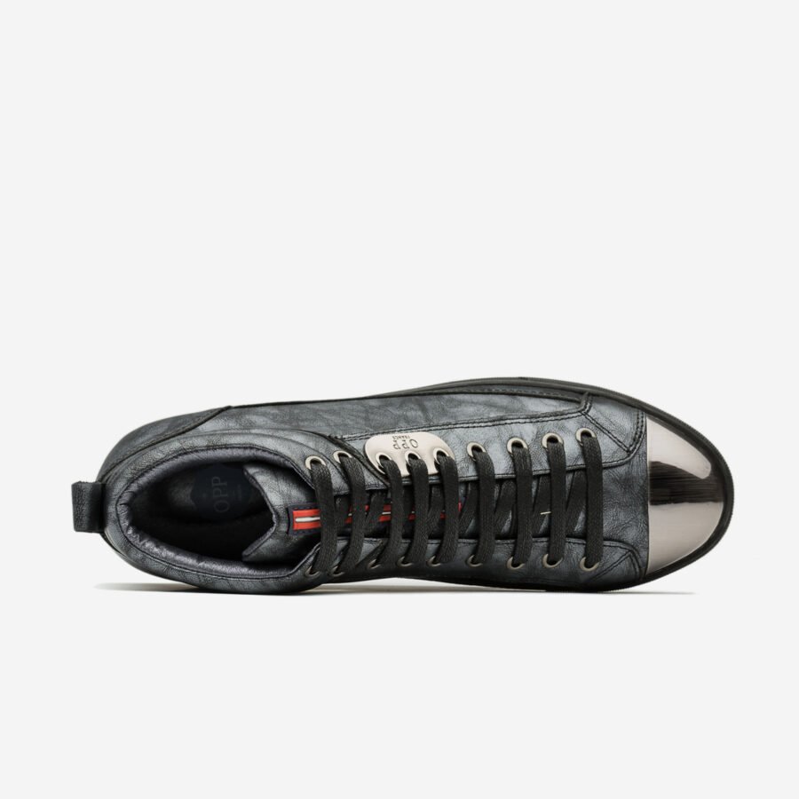 Men High-Top Shoes Black - Image 5