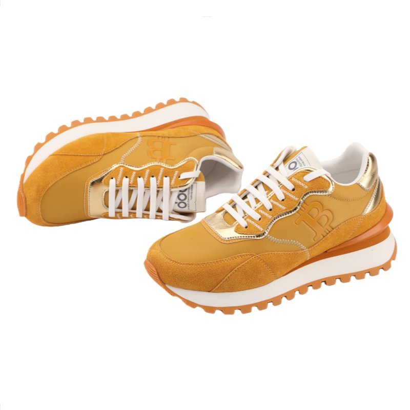 OPPCOLOR Men’s Luxury Lifestyle Bitcoin Sneaker Amber Gold - Image 7