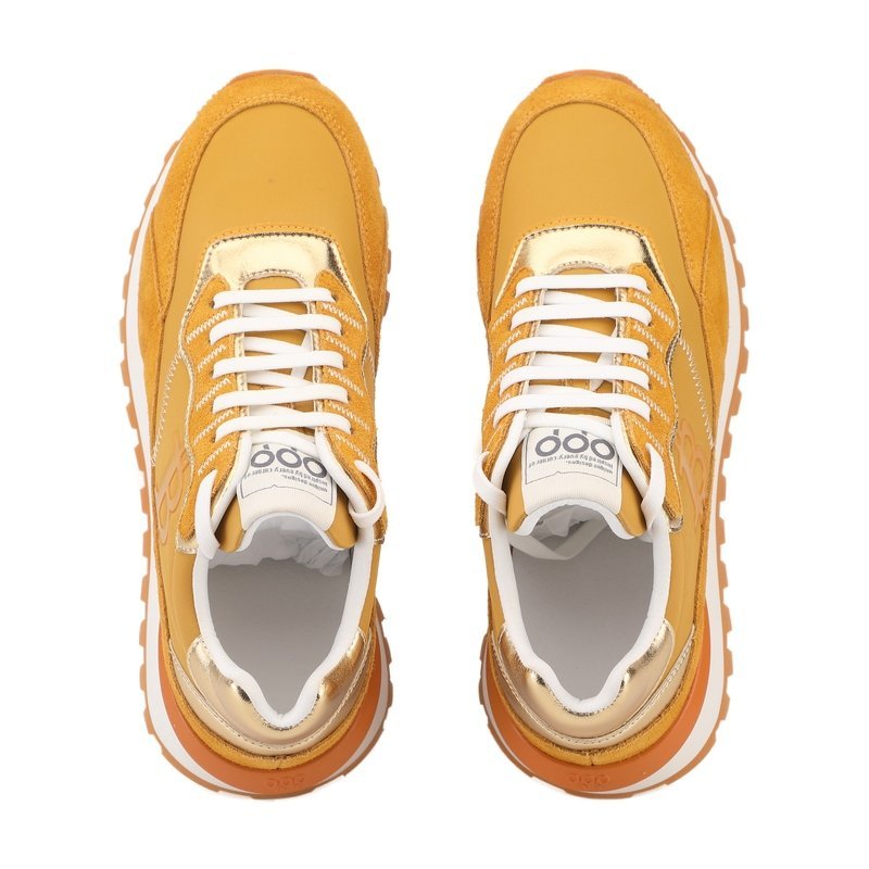 OPPCOLOR Men’s Luxury Lifestyle Bitcoin Sneaker Amber Gold - Image 9